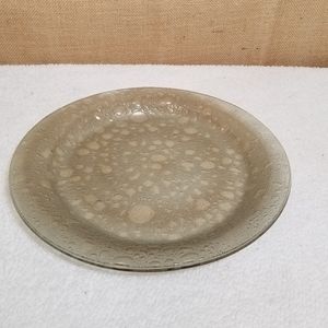 Serving Platter Bubble Pattern Light Tan